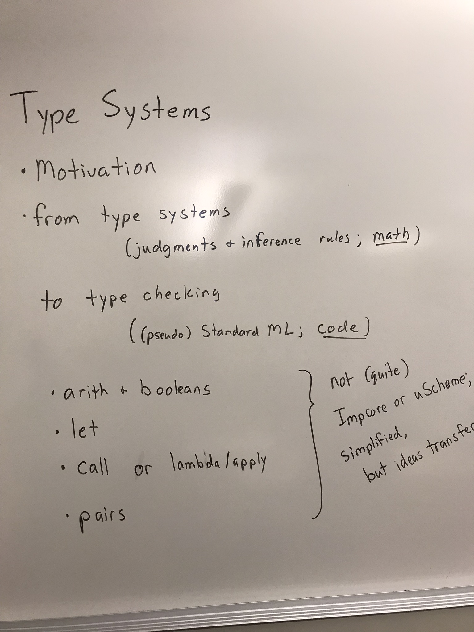 type systems 1